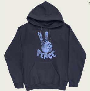 World Peace Dove Unisex Hoodie - Navy